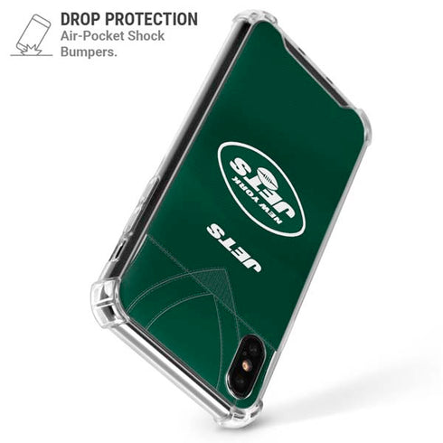 NFL New York Jets Team Jersey iPhone XS Max Clear Case