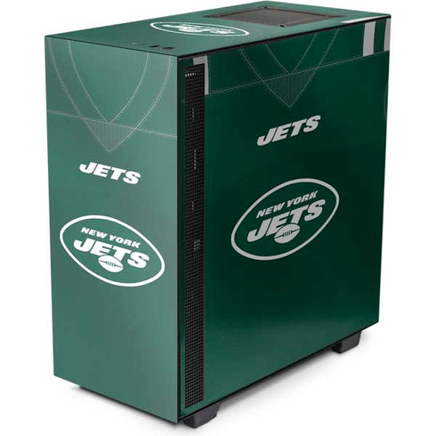 NFL New York Jets Team Jersey NZXT H510 Compact ATX Mid-Tower Case Skin