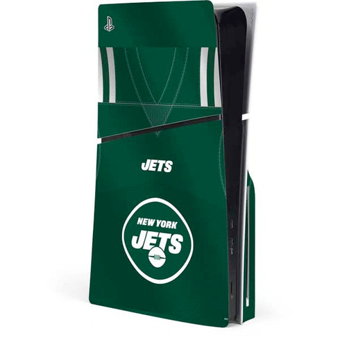 NFL New York Jets Team Jersey PS5 Slim Disk Console Skin