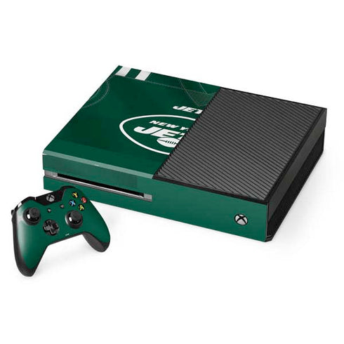 NFL New York Jets Team Jersey Xbox One Console and Controller Bundle Skin
