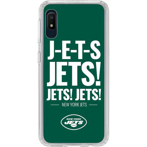 NFL New York Jets Team Motto Galaxy A10e Clear Case