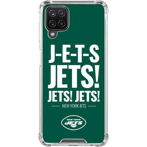 NFL New York Jets Team Motto Galaxy A12 Clear Case