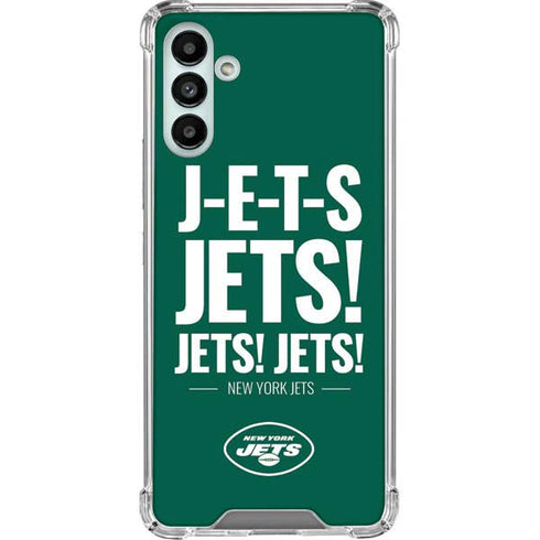 NFL New York Jets Team Motto Galaxy A13 5G Clear Case