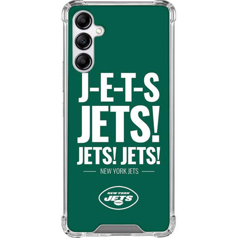NFL New York Jets Team Motto Galaxy A14 5G Clear Case
