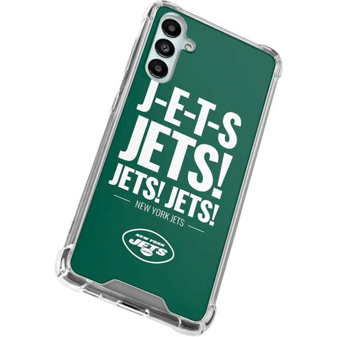 NFL New York Jets Team Motto Galaxy A14 5G Clear Case