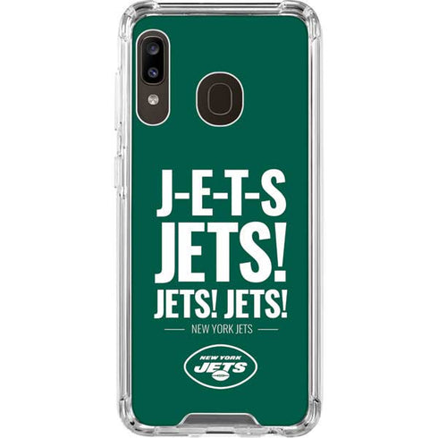 NFL New York Jets Team Motto Galaxy A30 Clear Case