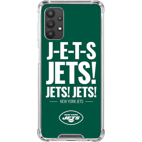NFL New York Jets Team Motto Galaxy A32 5G Clear Case