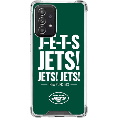 NFL New York Jets Team Motto Galaxy A52 5G Clear Case