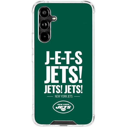 NFL New York Jets Team Motto Galaxy A54 5G Clear Case