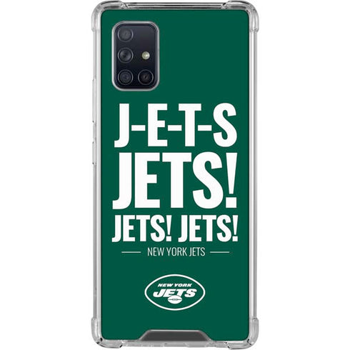 NFL New York Jets Team Motto Galaxy A71 5G Clear Case
