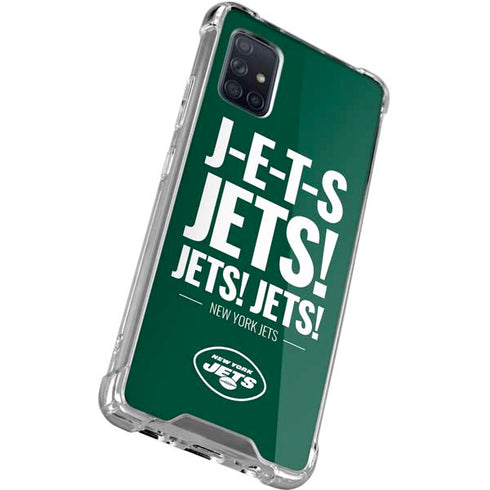 NFL New York Jets Team Motto Galaxy A71 5G Clear Case