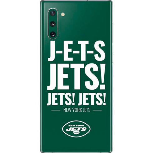 NFL New York Jets Team Motto Galaxy Note 10 Skin