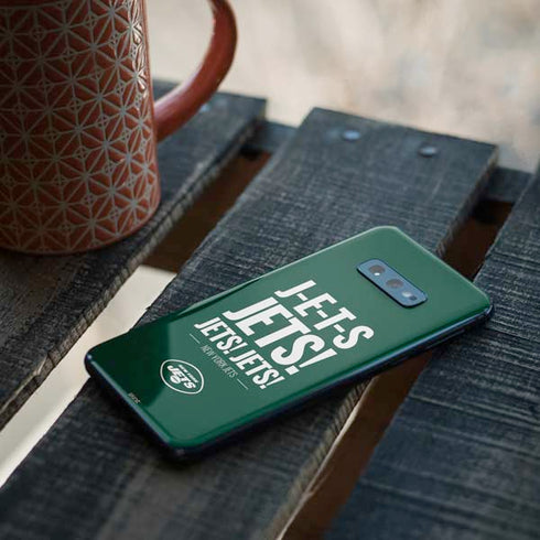 NFL New York Jets Team Motto Galaxy S10e Skin