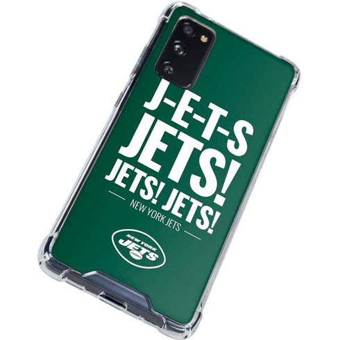NFL New York Jets Team Motto Galaxy S20 FE Clear Case