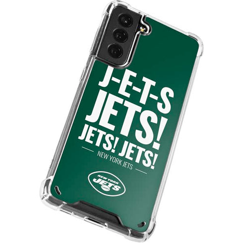 NFL New York Jets Team Motto Galaxy S21 5G Clear Case