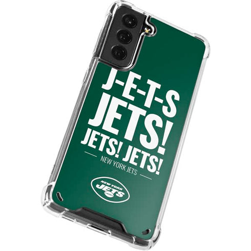 NFL New York Jets Team Motto Galaxy S21 Plus 5G Clear Case