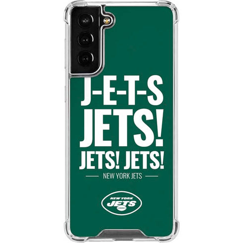 NFL New York Jets Team Motto Galaxy S22 Plus Clear Case