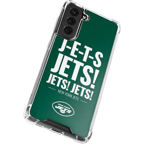 NFL New York Jets Team Motto Galaxy S22 Plus Clear Case