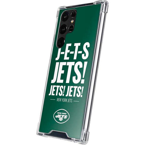 NFL New York Jets Team Motto Galaxy S22 Ultra Clear Case