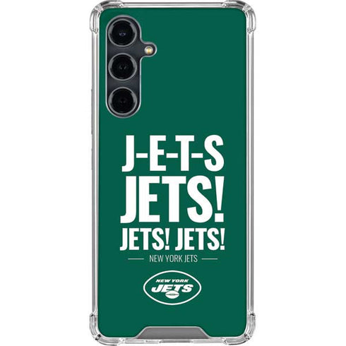 NFL New York Jets Team Motto Galaxy S23 FE Clear Case