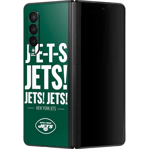 NFL New York Jets Team Motto Galaxy Z Fold3 5G Skin