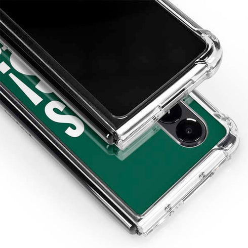 NFL New York Jets Team Motto Galaxy Z Fold4 5G Clear Case