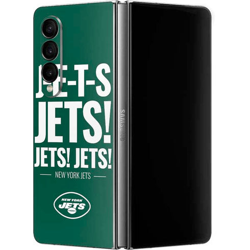 NFL New York Jets Team Motto Galaxy Z Fold4 5G Skin