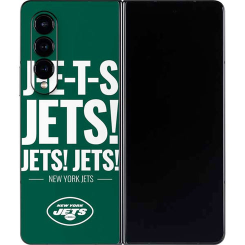 NFL New York Jets Team Motto Galaxy Z Fold4 5G Skin