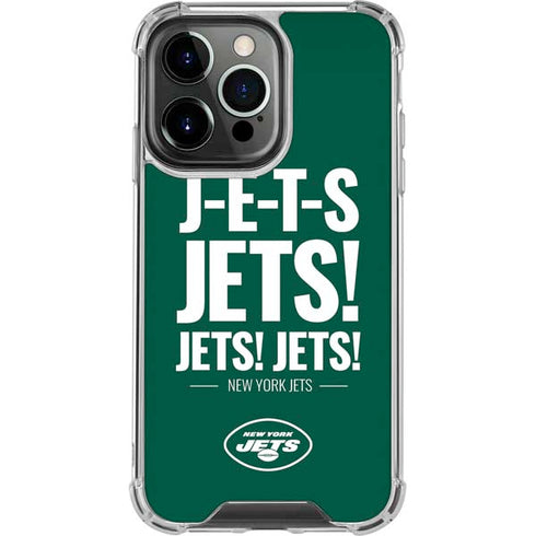 NFL New York Jets Team Motto iPhone 14 Pro Clear Case