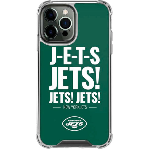 NFL New York Jets Team Motto iPhone 14 Pro Max Clear Case