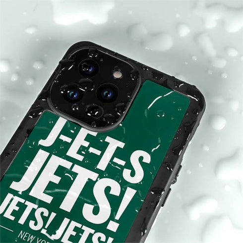 NFL New York Jets Team Motto iPhone 14 Pro Max Waterproof Case