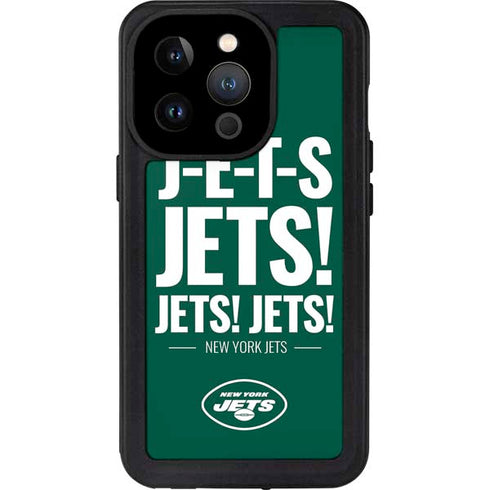 NFL New York Jets Team Motto iPhone 14 Pro Waterproof Case