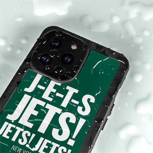 NFL New York Jets Team Motto iPhone 14 Pro Waterproof Case