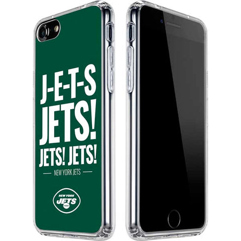 NFL New York Jets Team Motto iPhone SE (2nd & 3rd Gen) Clear Case