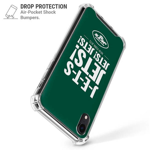 NFL New York Jets Team Motto iPhone XR Clear Case