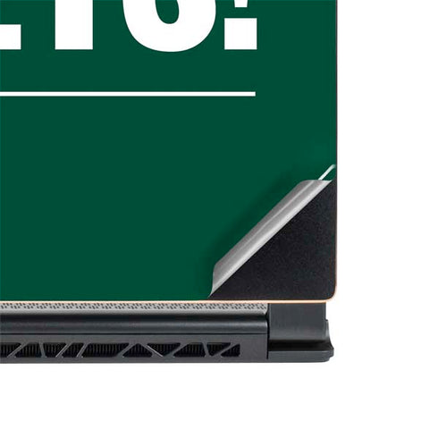 NFL New York Jets Team Motto MSI GS65 Stealth Laptop Skin