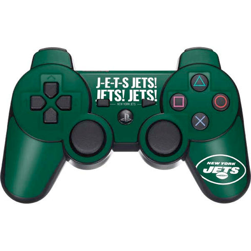 NFL New York Jets Team Motto PS3 Dual Shock wireless controller Skin
