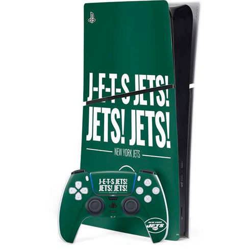 NFL New York Jets Team Motto PS5 Slim Digital Edition Bundle Skin