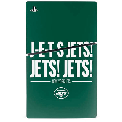 NFL New York Jets Team Motto PS5 Slim Digital Edition Console Skin