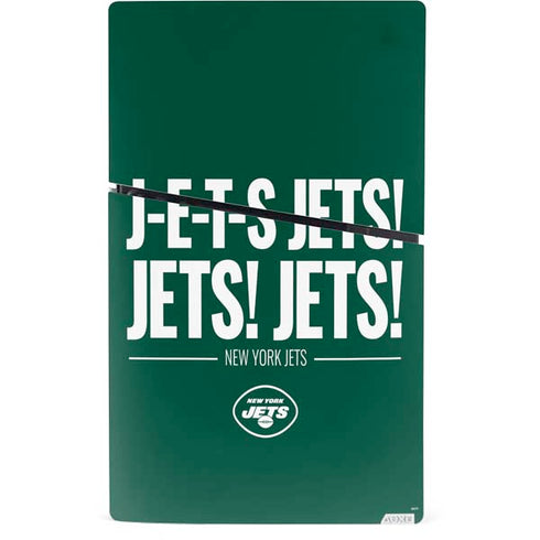 NFL New York Jets Team Motto PS5 Slim Digital Edition Console Skin
