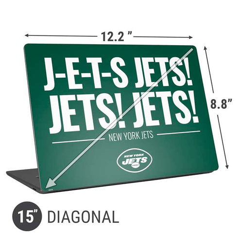 NFL New York Jets Team Motto Universal Laptop 15in (12.2 x 8.8in) Skin