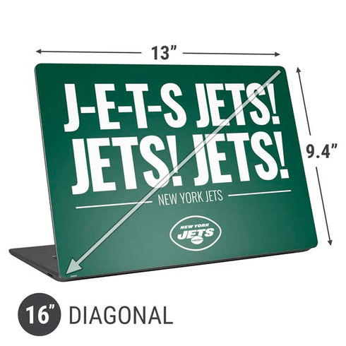 NFL New York Jets Team Motto Universal Laptop 16in (13 x 9.4in) Skin