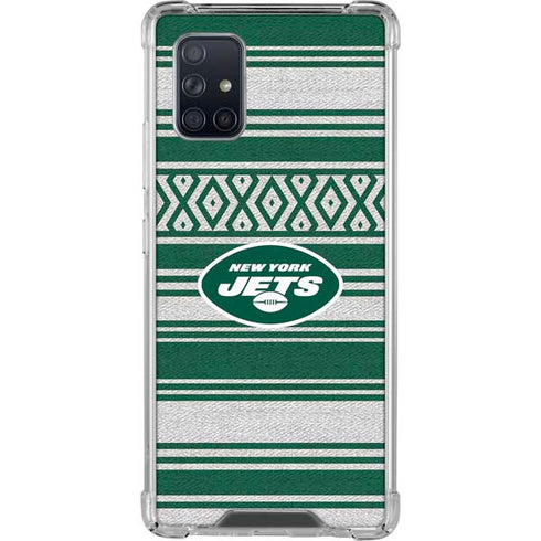 NFL New York Jets Trailblazer Galaxy A71 5G Clear Case