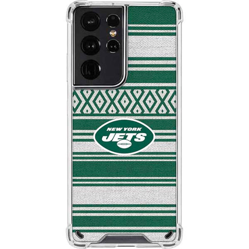 NFL New York Jets Trailblazer Galaxy S21 Ultra 5G Clear Case