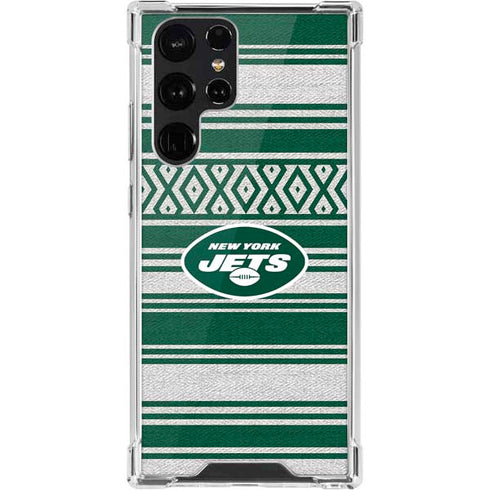 NFL New York Jets Trailblazer Galaxy S22 Ultra Clear Case