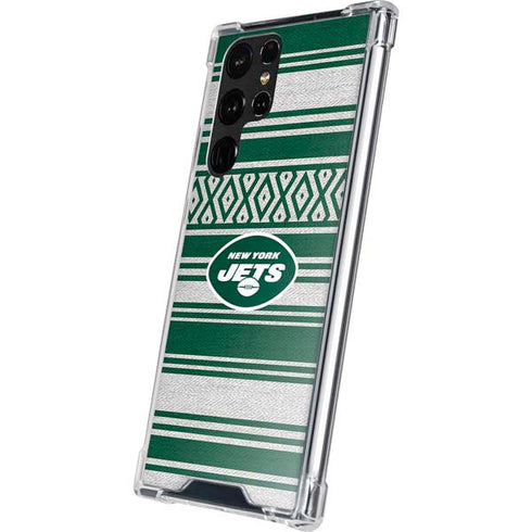 NFL New York Jets Trailblazer Galaxy S22 Ultra Clear Case