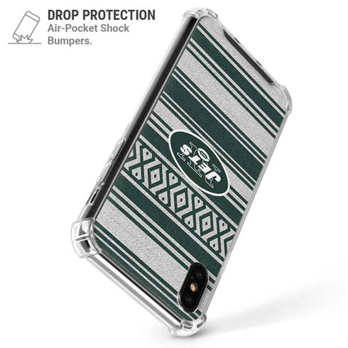 NFL New York Jets Trailblazer iPhone X/XS Clear Case