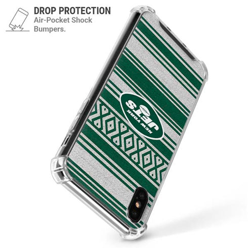 NFL New York Jets Trailblazer iPhone XS Max Clear Case