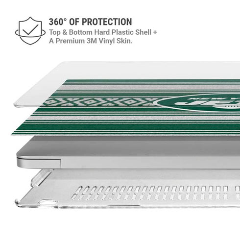 NFL New York Jets Trailblazer MacBook Pro 13in (2020) Case plus Skin