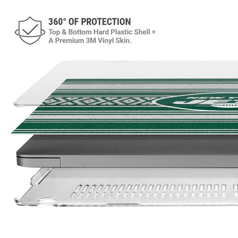 NFL New York Jets Trailblazer MacBook Pro 16in (2021-25) Case plus Skin